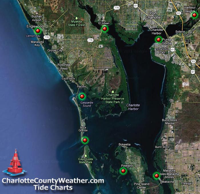 Charlotte County Tide Tables, Tide Charts, Radar, Conditions, Forecasts and Tides for Port Charlotte, Punta Gorda and the surrounding area. Live weather and Traffic Cams.